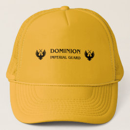 De Camionero Gorra Dominion Imperial Guard con diseño negro