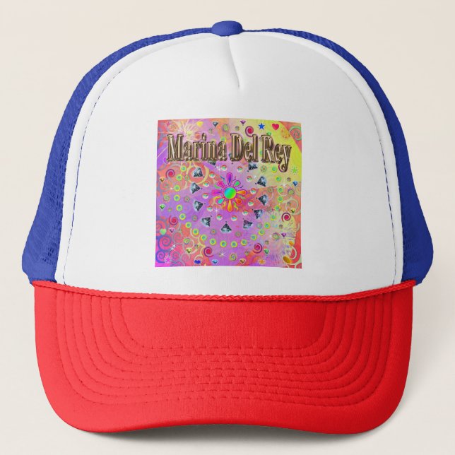 De Camionero Gorra Dorado Lucky Del Rey (Anverso)