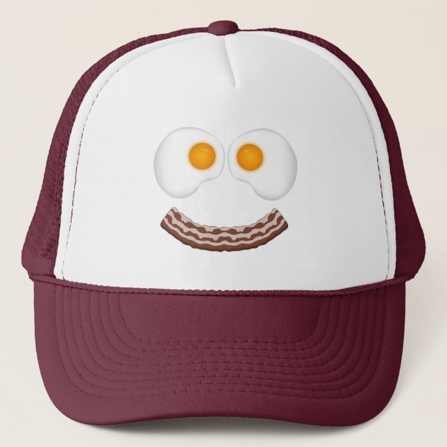 De Camionero Gorra Eggs and Bacon Grin (Anverso)