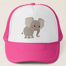 Gorra elefante Personalizado Cute Laughing