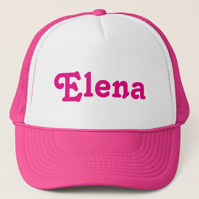 De Camionero Gorra Elena (Anverso)