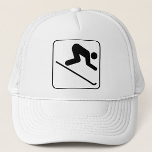 De Camionero Gorra en declive del símbolo del esquí