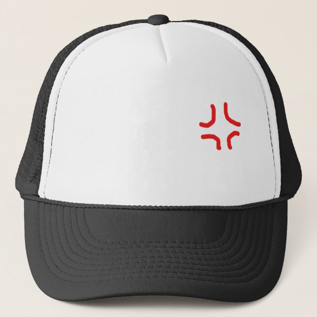 De Camionero Gorra ENOJADO del animado (Anverso)