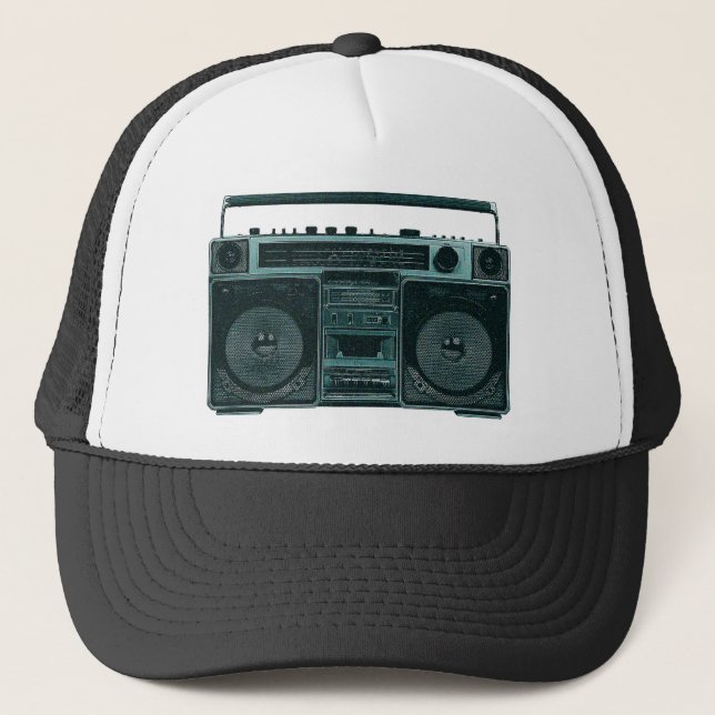 De Camionero gorra estéreo retro (Anverso)