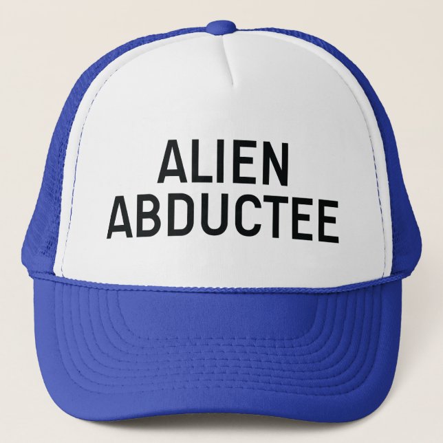 De Camionero Gorra EXTRANJERO del lema del ABDUCTEE (Anverso)