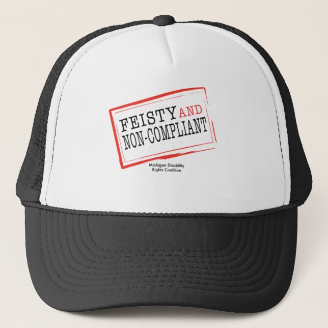 De Camionero Gorra Feisty y No Responsable (Anverso)
