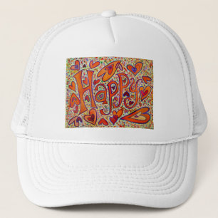 De Camionero Gorra feliz