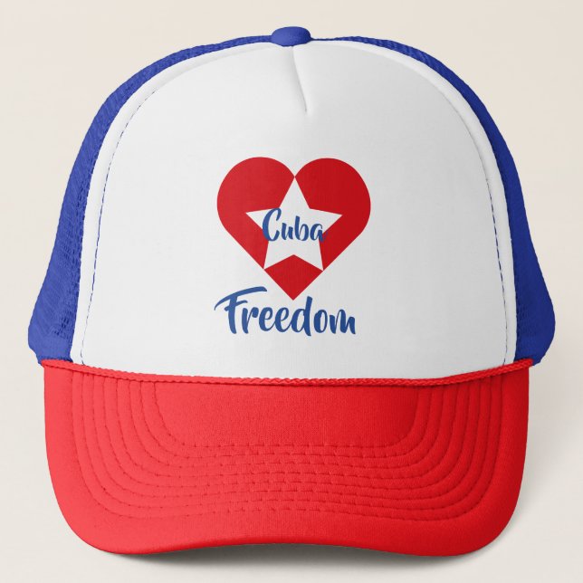 De Camionero Gorra Freedom for Cuba (Anverso)