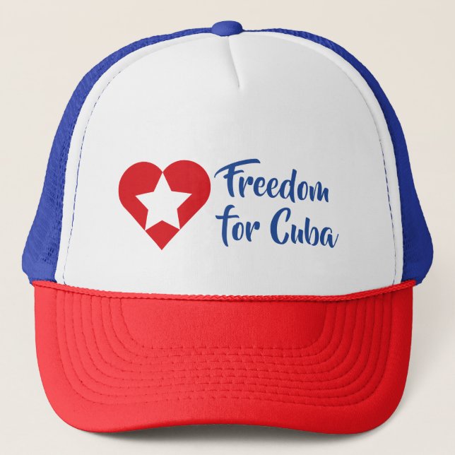 De Camionero Gorra Freedom for Cuba (Anverso)