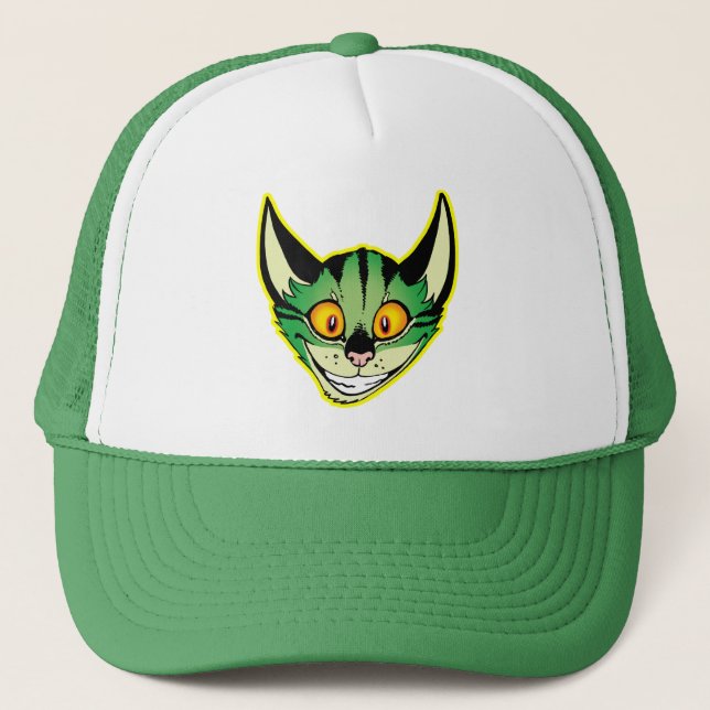 De Camionero Gorra Gato Personalizado Fluorescente (Anverso)