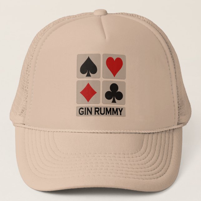 De Camionero Gorra Gin Rummy - elegir color (Anverso)