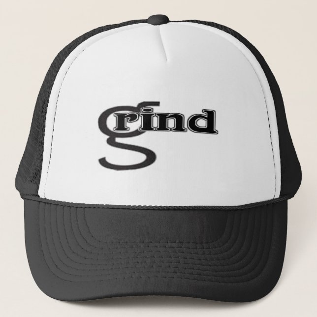 De Camionero Gorra Grind Skateboard (Anverso)