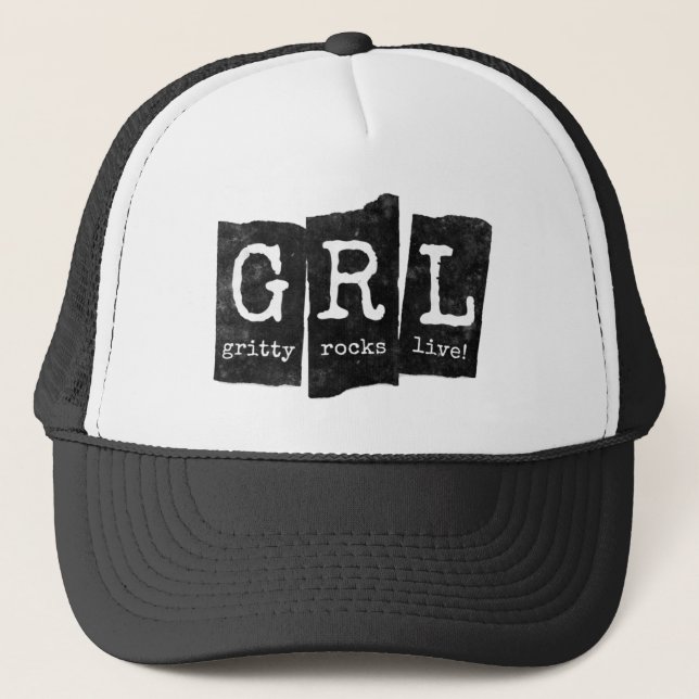 De Camionero Gorra GRL negro (Anverso)