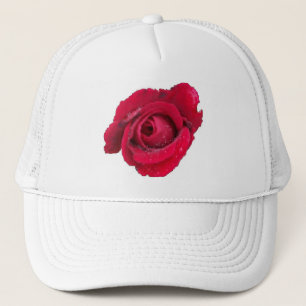 De Camionero Gorra Hermosa Rosa Roja