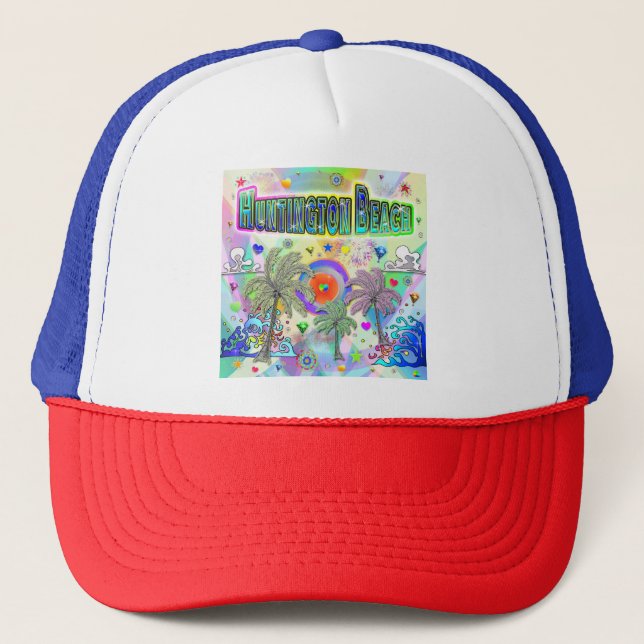 De Camionero Gorra Huntington Beach Deep Dream (Anverso)
