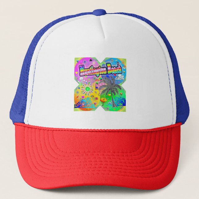 De Camionero Gorra Huntington Beach Quadro Seasons (Anverso)