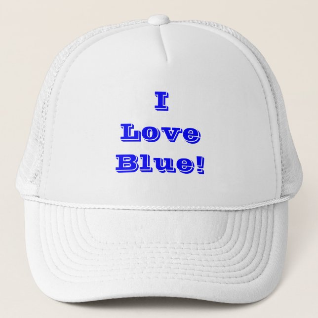 De Camionero Gorra I Love Blue (Anverso)
