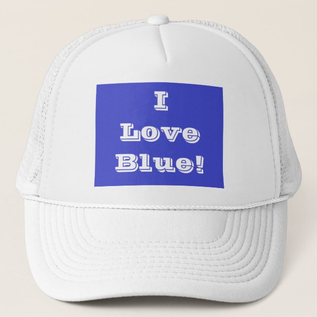 De Camionero Gorra I Love Blue (Anverso)