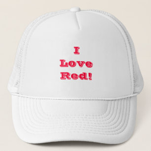 De Camionero Gorra I Love Red