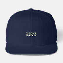 Gorra impresa con el nombre KING - Aspecto clásico