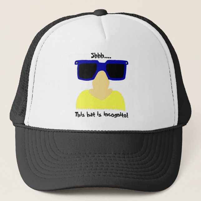 De Camionero Gorra Incognito Mustache & Glasses (Anverso)