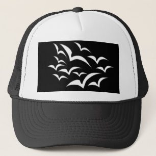 De Camionero Gorra infantil murciélago blanco nube