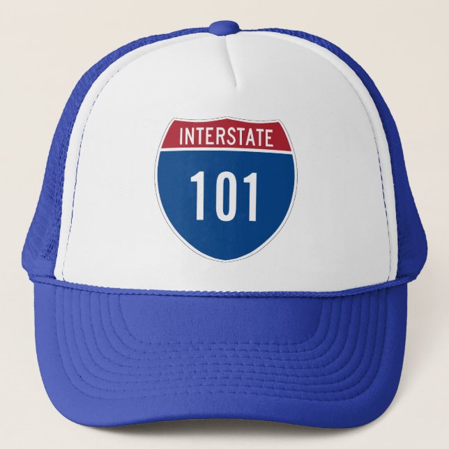 De Camionero Gorra Interestatal 101 (Anverso)