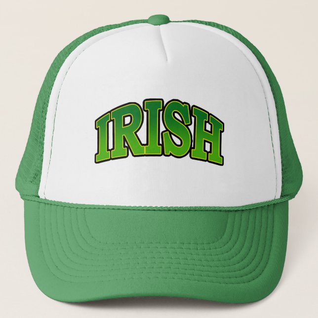 De Camionero Gorra irlandés verde (Anverso)