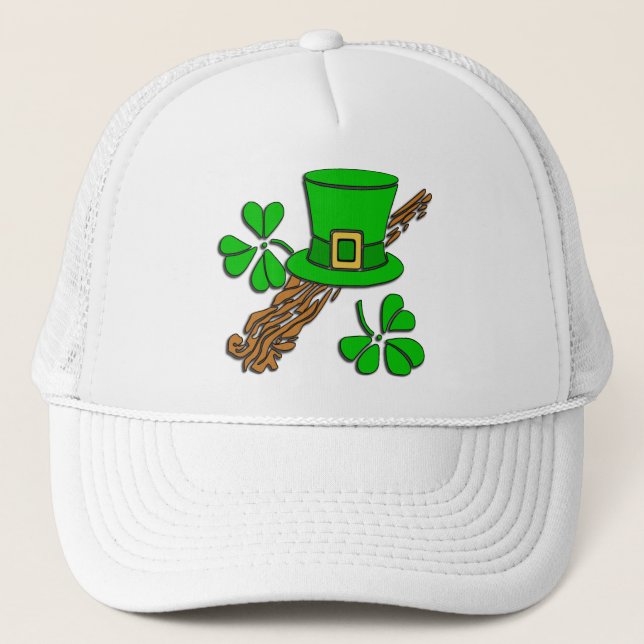 De Camionero Gorra irlandés y Shamrock (Anverso)