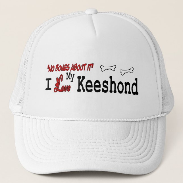 De Camionero Gorra Keeshond (I Love) (Anverso)