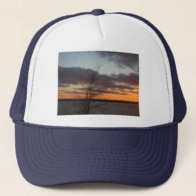 De Camionero Gorra Lake Sunset (Anverso)