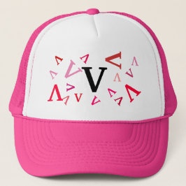 De Camionero Gorra - Letras despedazadas en rosa
