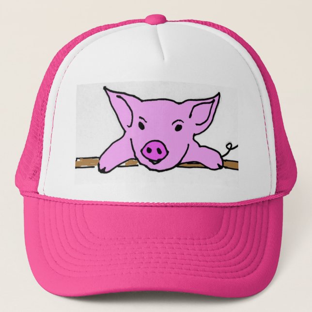 De Camionero Gorra lindo del cerdo EA (Anverso)