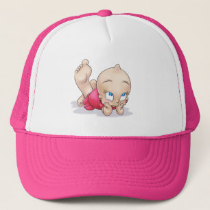 De Camionero gorra lindo del chica del dibujo animado