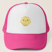 Gorra lindo del polluelo del amarillo del kawaii