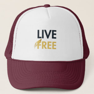De Camionero Gorra Live Free   AMAR Prints