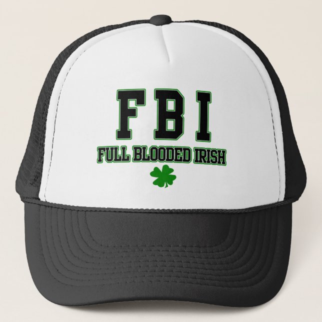 De Camionero Gorra lleno irlandés del irlandés del FBI Blooded (Anverso)