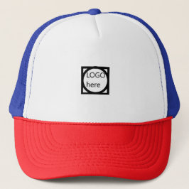 De Camionero Gorra LOGO promocional roja, blanca y azul