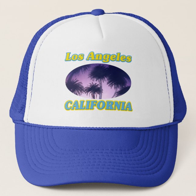 De Camionero gorra "Los Angeles California Palm Trees" (Anverso)