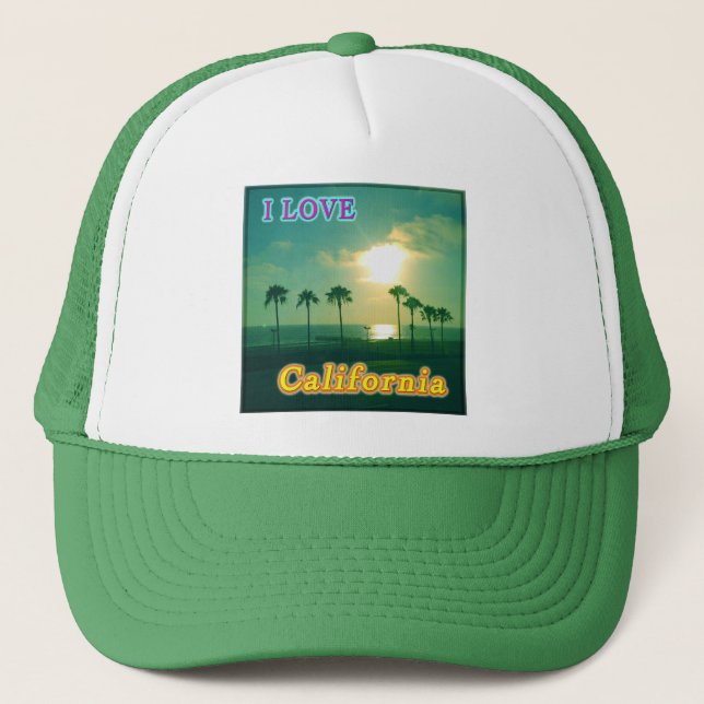 De Camionero Gorra "Lovely California 1" (Anverso)