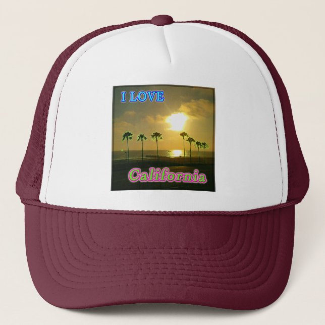 De Camionero gorra "Lovely California 2" (Anverso)