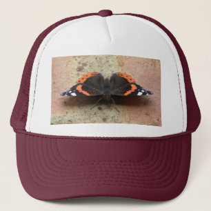 De Camionero Gorra Mariposa del Almirante Rojo
