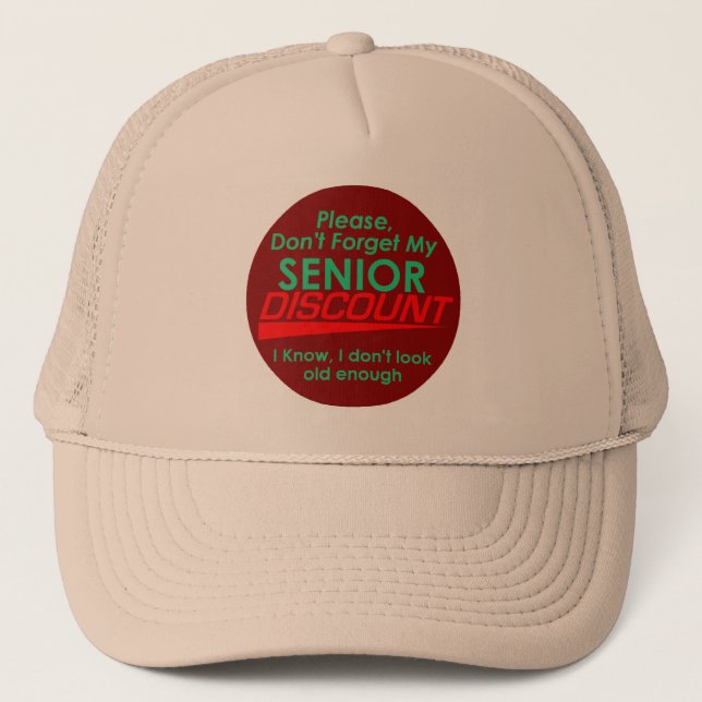 De Camionero Gorra MAYOR del DESCUENTO (Anverso)