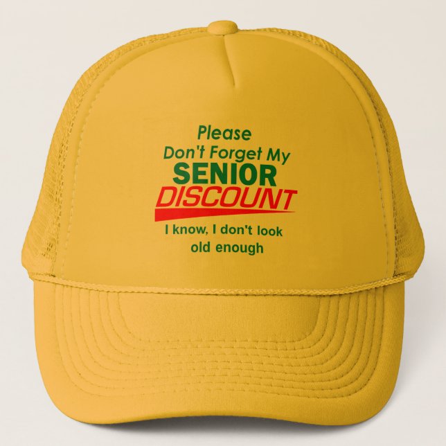 De Camionero Gorra MAYOR del DESCUENTO (Anverso)