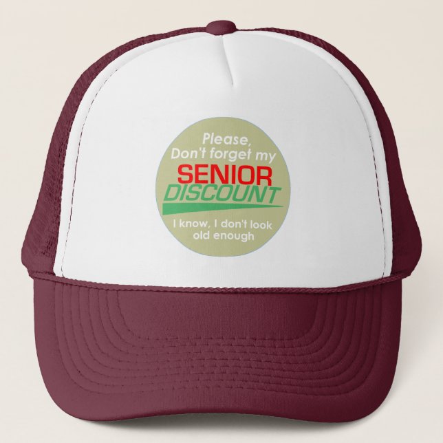 De Camionero Gorra mayor del descuento (Anverso)