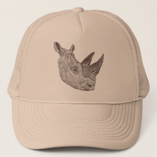 De Camionero Gorra meridional del rinoceronte blanco