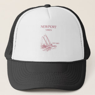 De Camionero Gorra Newport Vibes Retro Sailboat Luxury Trucker