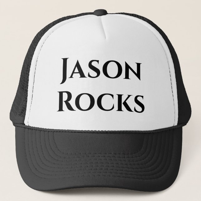 De Camionero Gorra Nombre Personalizado (Anverso)