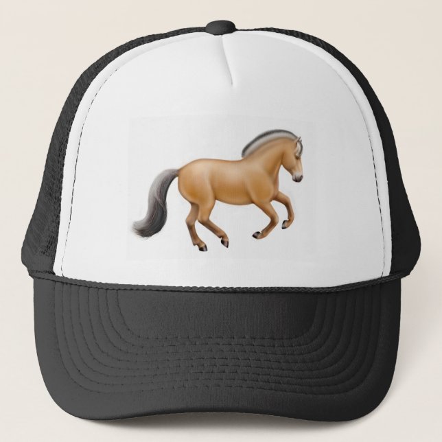 De Camionero Gorra noruego del caballo del fiordo (Anverso)