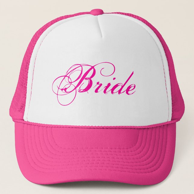 De Camionero Gorra nupcial rosado (Anverso)